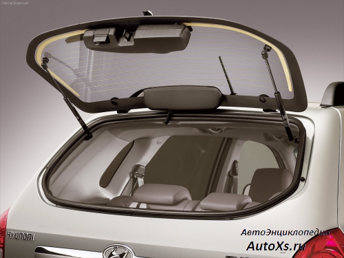 Hyundai Tucson (2005 - 2009) фото багажное стекло