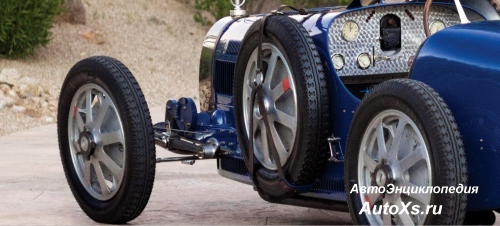 Bugatti Type 35 (1924 - 1930): тросовый привод тормозов