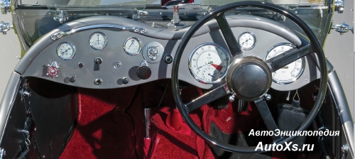 Jaguar SS100 (1935 - 1939): приборная панель