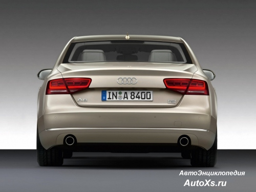 Audi A8 (2009 - 2013): фото сзади