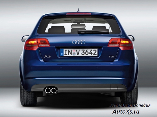 Audi A3 Sportback (2010 - 2013): фото сзади