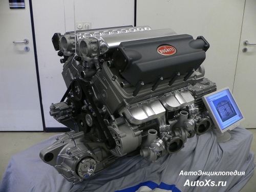Bugatti Veyron (2005 - 2011): фото двигатель