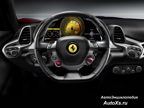 Ferrari 458 Italia (2009 - 2015): фото приборы