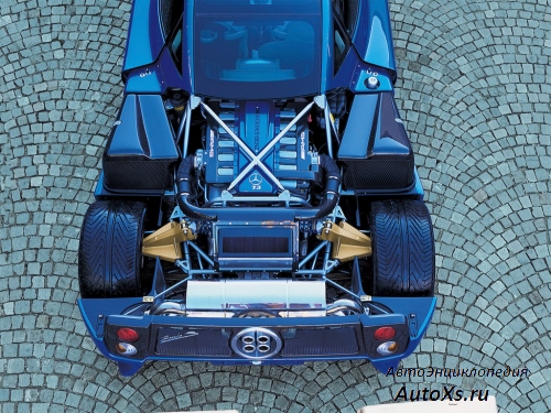 Pagani Zonda C12 S 7.3 (2002 - 2005): фото двигатель