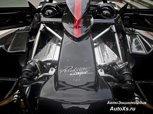 Pagani Zonda Cinque Roadster (2009): фото двигатель