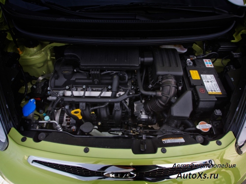 Kia Picanto 5-door (2011 - 2015): фото двигатель