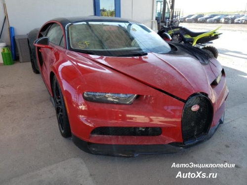 В США на аукционе продают сгоревший Bugatti Chiron