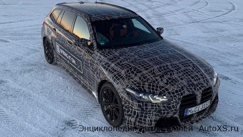 Новый универсал BMW M3 заметили на зимних испытаниях (фото)