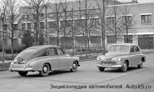 ГАЗ-М-20 «Победа» (1946 - 1948): фото сзади и спереди