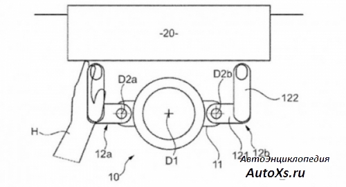Компания BMW подала патент на странный руль (фото)