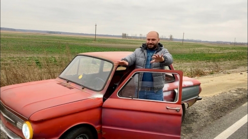 В Украине старый Запорожец превратили в скоростной электрический спортивный автомобиль (видео)